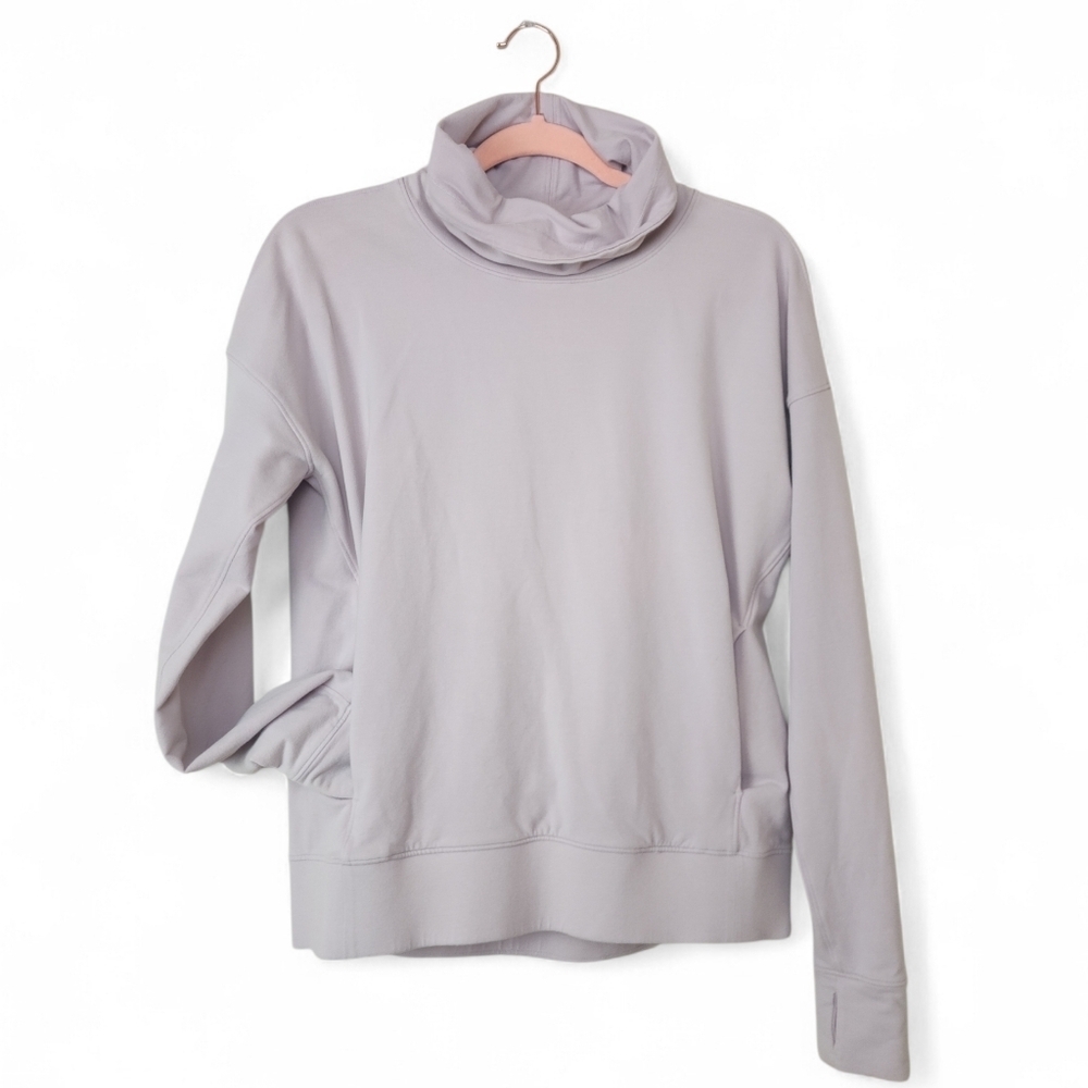 Lululemon Go Forward Cowl Neck Pullover Sweater Kangaroo Pocket Size 6 - Picture 2 of 9
